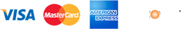Master Card, Visa, American Express, Discover